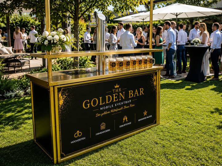 THE GOLDEN BAR auf einer Gartenveranstaltung